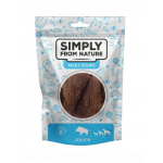 SIMPLY FROM NATURE Meat Strips Recompensa pentru caine, cu vanat 80 g