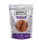 SIMPLY FROM NATURE Meat Strips Fasii de pui pentru caini 3x80 g