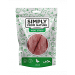 SIMPLY FROM NATURE Meat Strips Recompense pentru caini, benzi cu rata 80 g