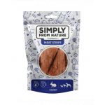 SIMPLY FROM NATURE Meat Strips Fasii iepure pentru caini 3x80 g