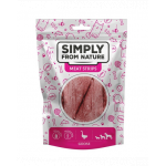 SIMPLY FROM NATURE Meat Strips Fasii gasca pentru caini 3x80 g