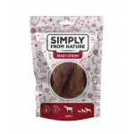 SIMPLY FROM NATURE Meat Strips Fasii capra recompensa caine 3x80 g