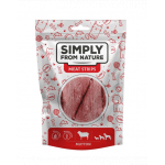 SIMPLY FROM NATURE Meat Strips Fasii de carne pentru caine, cu oaie 80 g