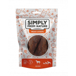 SIMPLY FROM NATURE Meat Strips Recompense Benzi de carne de cal pentru caine 80 g