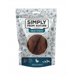 SIMPLY FROM NATURE Meat Strips Benzi carne rata si mar pentru caini 3x80 g
