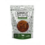 SIMPLY FROM NATURE Meat Noodles gustare din vita pentru caini 3x80 g