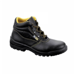 Bocanci de Protectie Rarau, Marimea 40, Negru, Spalt de Bovina Hidrofobizata, Intaritura Metalica Varf