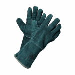 Manusi de Protectie Ignifugate PROTEK, Culoare Verde, din Piele Spalt de Bovina