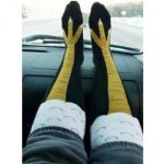 Șosete amuzante pentru femei - Gheare de pui