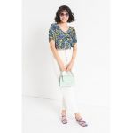 Bluza crop cu nasturi Eline