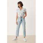 Camasa crop cu maneci scurte