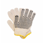 Manusi de Protectie PROTEK ECO, din Tricot, Negru cu Alb, cu Picou Simplu, Marime Universala