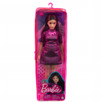 Papusa Barbie Fashionista Satena Cu Rochie Mov