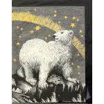 Felicitare - Polar Bear Foiled Gold | Jen Rowland