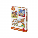 Baby puzzle - Animalute jucause 3/4/5 piese