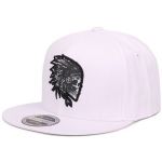 Indian snapback pentru bărbați alb