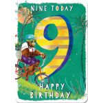 Felicitare - 9th Birthday - Baieti - Model 2 | Ling Design
