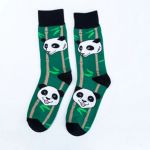 Șosete - Panda verde