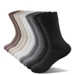 Set 5 perechi de șosete de iarnă pentru bărbați femei șosete calde de lână șosete de schi unisex mărimea 39-47 2