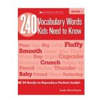 240 Vocabulary Words Kids Need to Know: Grade 1: 24 Ready-To-Reproduce Packets Inside! - Linda Beech