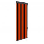 vidaXL Jaluzea tip rulou de exterior, portocaliu și maro, 60 x 250 cm