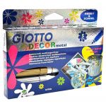 Set 5 markere - Decor Metal | Giotto