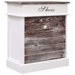 vidaXL Pantofar, maro, 50 x 28 x 58 cm, lemn de paulownia