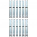 vidaXL Ancore de sol în formă de L, 12 buc, oțel galvanizat, 5x5x50 cm
