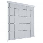 vidaXL Jaluzea roletă de duș 80x240 cm Model pătrate