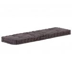 vidaXL Pernă podea canapea din paleți antracit 120 x 40 x 7 cm bumbac