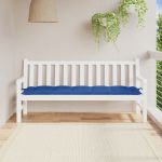 vidaXL Pernă bancă de grădină, albastru, 180x50x7 cm, material oxford