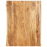 vidaXL Blat de masă, 80x(50-60)x2,5 cm, lemn masiv de acacia