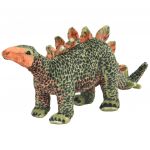 vidaXL Jucărie de pluș dinozaur Stegosaurus, verde și portocaliu XXL