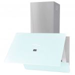 vidaXL Hotă de bucătărie din sticlă securizată, alb, 600 mm