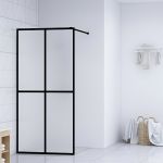 vidaXL Paravan de duș walk-in, 80x195 cm, sticlă securizată mată