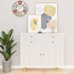vidaXL Folie de mobilier autoadezivă, lemn alb, 500 x 90 cm, PVC