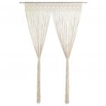 vidaXL Perdea macrame, 140 x 240 cm, bumbac