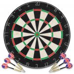 vidaXL Placă de darts profesională cu 6 săgeți, sisal