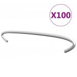 vidaXL Cârlige pentru gabioane, 100 buc., oțel galvanizat, 15 cm