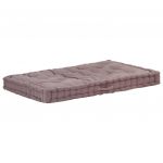 vidaXL Pernă podea canapea din paleți, gri taupe, 120x80x10 cm bumbac