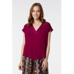 Bluza asimetrica cu decolteu in V