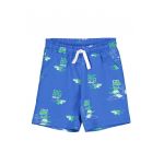 Pantaloni scurti sport de bumbac cu imprimeu -3OR4G900H