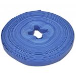 vidaXL Furtun plat, 50 m 1" PVC, livrare apă