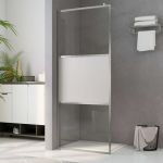 vidaXL Paravan de duș walk-in, 80 x 195 cm, sticlă ESG semi-mată