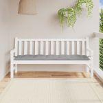 vidaXL Pernă bancă de grădină, gri, 180x50x7 cm, material oxford