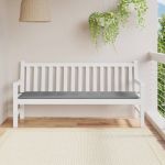 vidaXL Pernă de bancă de grădină, gri, 180x50x3 cm, textil oxford