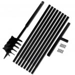 Burghiu de sol cu mâner 180 mm cu tub prelungitor 9 m, oțel