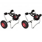 vidaXL Cărucioare pentru caiac, 2 buc., aluminiu