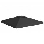 vidaXL Acoperiș de pavilion, 2 niveluri, negru, 3x3 m, 310 g/m²