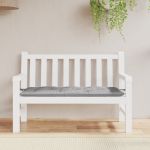 vidaXL Pernă de bancă de grădină, gri, 120x50x7 cm, material oxford
